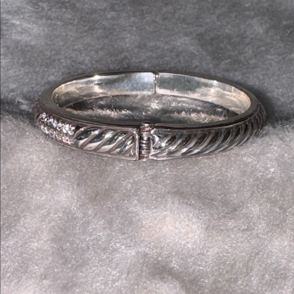 Brighton Sacred Love Silver Tone Hinge Bracelet - Picture 7 of 8